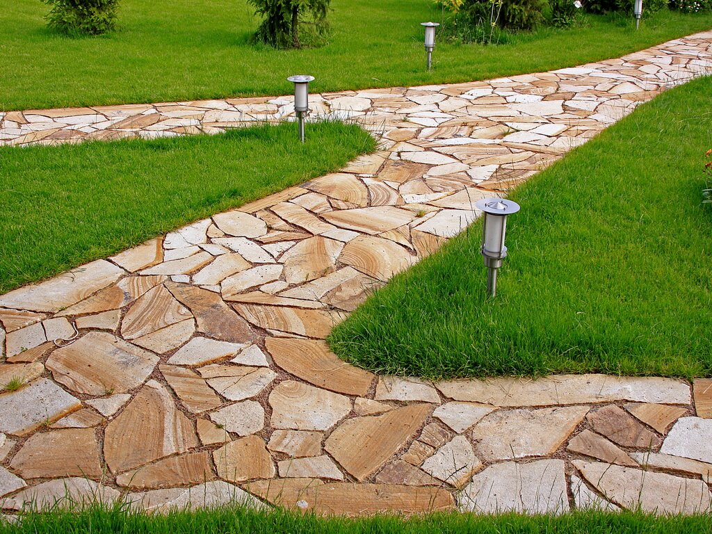 ландшафтный дизайн дорожки из камня